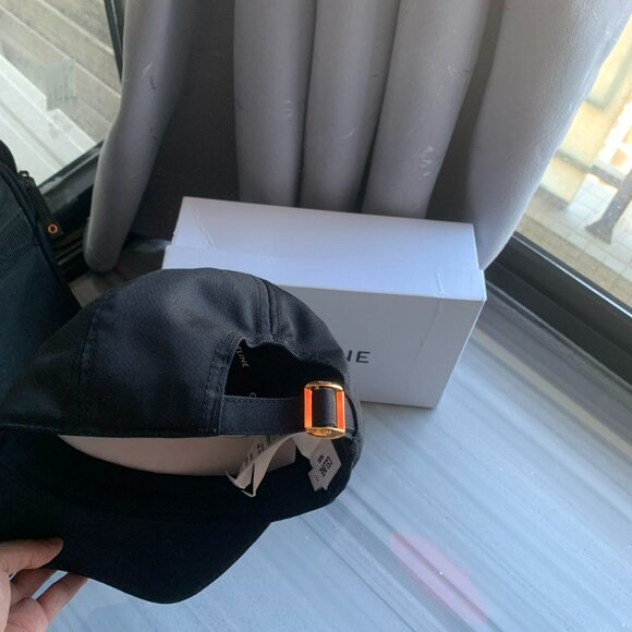 Celine Black Hat with White Band - Picture 4 of 5